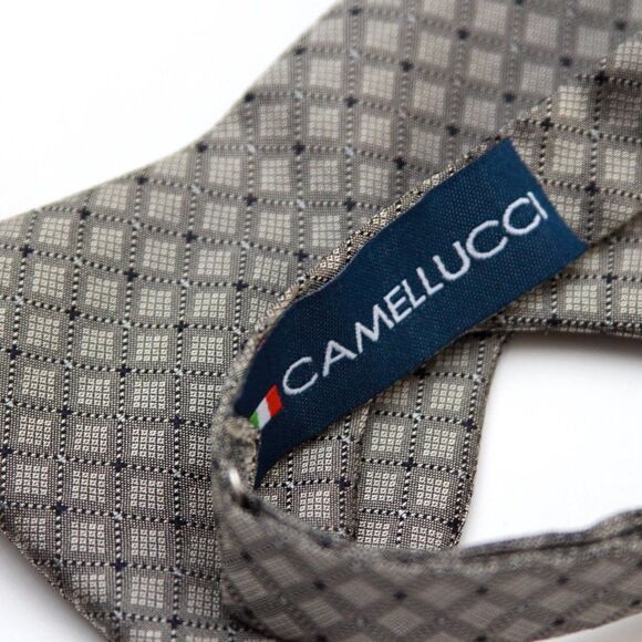 Men's Self-tied Bow Tie 100%Silk Big Butterfly Grey Ornament S661 - Picture 6 of 16